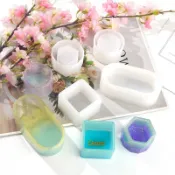 ♡立體矽膠模♡現貨Bei橢圓形六邊形圓形正方形石膏蠟燭水泥盆花器置物盤收納盒
