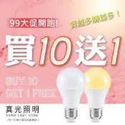 (店+)『買十送一』 台灣品牌 LED 燈泡 3W 5W 8W 10W 12W 13W 白光 自然光 黃光 4000K E27