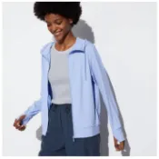 日本uniqlo AIRism涼感 防曬抗UV網眼連帽外套