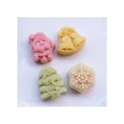 (店+)聖誕節 冰皮月餅壓模 30克 綠豆糕壓模 冰皮月餅模 月餅模 中式月餅模 餅乾模 聖誕節