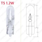 12V  24V T10 5W T5 1.2W 鹵素燈泡 貨車電動車鹵素小燈泡 小炸彈 扁球燈泡 炸彈燈泡 儀表板燈泡