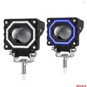 Crtw 2Pcs 摩托車輔助燈 LED 點式駕駛燈條 120W 3000K/6000K/8000K 12000LM L