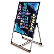 【RTAKO】現貨速發 LED螢光寫字板 60*80cm 鋼化面板 立掛兩用/免安裝/免檢 寫字板 廣告看板 擺攤神器