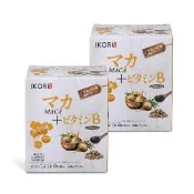 【IKOR】日本原裝 瑪卡BB顆粒食品x2盒(30袋/盒 B群 精氣神養成 添加瑪卡 姬松茸 營養補充)