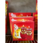 【單盒1對】酥油香酥蠟燭＊果凍鳳梨蠟燭【１號。２號。３號鳳梨】【大罐＊水晶蠟燭】點光明燈．財運燈．初一十五拜拜．初二十六