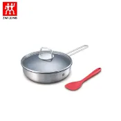 ZWILLING 雙人牌 NOVA PLUS 不沾深煎鍋+矽膠鍋鏟組 SP-2601