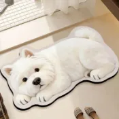 🍀台灣出貨🍀硅藻泥地墊 浴室吸水 防滑墊 可愛貓咪 狗狗 動物地墊 入戶門墊 家用立體衛生間腳墊 玄關地墊 吸水墊 客製