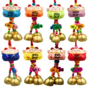 【嚴選好物】10.6  招財貓風鈴 陶瓷鈴鐺工藝品 銅鈴鐺 居傢旅遊熱賣工藝品掛件