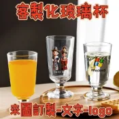 客製化 玻璃杯訂製圖案logo 可機洗玻璃杯 廣告杯定製玻璃杯圖案禮品杯子訂做咖啡杯吸管玻璃奶茶水杯印字