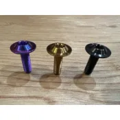⚠️誰比我甜⚠️鈦合金 M6*20 大頭螺絲 正鈦  鈦螺絲 超薄型 防燙蓋 前土除 車牌 勁戰 JETS DRG