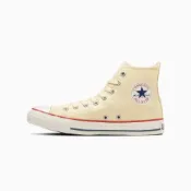 (店+)【CONVERSE】預購 日本限定 Converse CANVAS ALL STAR HI 基本款 米黃 紅線 高筒 帆布鞋