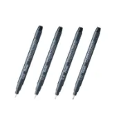 【墊腳石】Pentel 代針筆-黑(0.03/0.2/0.4/1.0)