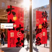🔥臺灣出貨🔥Alice🎀2026春節櫥窗玻璃貼新年馬年窗花裝飾用品靜電貼過年裝飾玻璃貼紙