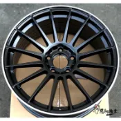 全新鋁圈 MAHOM MF08 旋壓輕量化 類AMG 18吋 5孔112 5孔114.3 5孔108 前後配 平光黑車邊