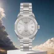 TISSOT 天梭 官方授權 T151.822.11.031.00 PRC 100 Solar 太陽能女錶 周年慶好禮 送禮首選-34mm T1518221103100