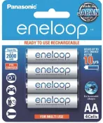 個性潮牌3C館 日本製 Panasonic 國際牌 eneloop 3號AA 可充2100次, 低自放電電池, 4入裝送電池盒