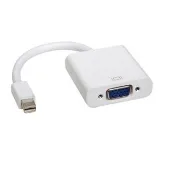 【百寶屋】Mini DisplayPort to VGA 訊號轉換器(白)