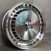 【中清輪胎店】新款 斯蜜特 大餅圈深唇樣式15吋 4X100 7J ET25 銀車面車邊