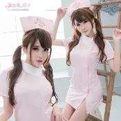 護士服 XS-XL 角色扮演 氣質側扣式洋裝 情人節禮物