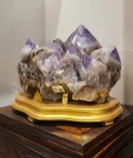 轉運大神 【轉運水晶】玻利維亞紫骨幹 36×43×35cm(高*寬*深) 含底座