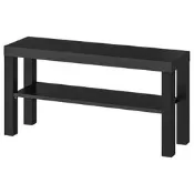 【安鑫】【◇瑞典宜家家居◇IKEA LACK 3尺黑色雙層電視櫃】電視架/視聽櫃/收納櫃/收納架/音嚮櫃/置物櫃/TV櫃