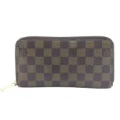 【DOKODEMO】LOUIS VUITTONZippy 長錢包，N60015，Damier 帆布，2007 年款，棕色，CA2037，拉鍊封口，男女通用 [二手]