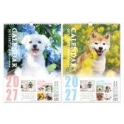 【墊腳石】2027年 狗狗月曆 4K-馬爾濟斯/柴犬