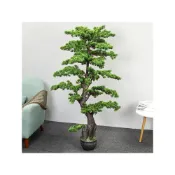 (店+)大型模擬迎客松羅漢松假樹造景裝飾 室內客廳綠植盆栽