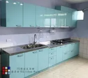 【KW廚房世界】高雄系統廚具 客製化 廚櫃 流理台 工廠直營 一字型流理台 ☆實體店面