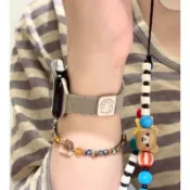 無限極台灣館 iwatch s11 蘋果錶帶 kitty貓 米蘭尼斯 金屬磁吸 apple watch 11代 女 輕便耐用 升級款 強勁磁性 優質不鏽鋼 粉色 18mm