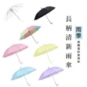 DA148 雨傘 透明傘 透明 果凍色 果凍傘 表演用 長柄雨傘 兒童傘 透明長柄雨傘 道具傘 彩繪傘 輕便傘 限宅配