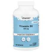 【iHerb】Vitacost, Everyday Essentials, Vitamin B-6, 100 mg, 300 Capsules