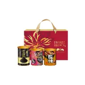 【全聯線上購】【紅布朗】繁花迎春穀粉堅果禮盒 (香醇黑芝麻粉+蜜棗乾+鹽烤杏仁果)(雙11/年節禮盒/過年伴手禮/春節送禮)(570g)