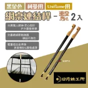 日月鐵工所 柯曼/Uniflame網桌連結桿-繫 黑金色