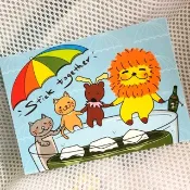 Rainbow 彩虹 KaaLeo - Stick Together 明信片 獅子 Lion