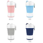 環保杯 折疊杯 咖啡杯 750ml 折疊咖啡杯 送吸管 矽膠摺疊杯 隨行杯 吸管杯 交換禮物 外帶杯 手搖摺疊杯