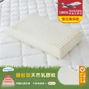 正宗馬來西亞麵包型天然乳膠枕頭(升級大和抗菌棉織布套)/超取限兩顆！/班尼斯國際名床