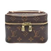LV Louis Vuitton路易威登 M44936 NICE NANO經典Monogram帆布拉鍊化妝箱(迷你)