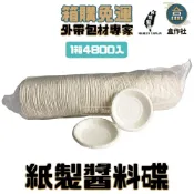 (店+)【盒作社】紙製醬料碟(1箱24條4800入)醬油碟/小菜碟/配料碟/一次性餐具/免洗餐具/環保餐具/碟子