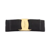【DOKODEMO】【二手】 Salvatore Ferragamo Ferragamo Vara RIBON黑色鍍金髮夾，Vara RIBON髮夾，女士，二手 B