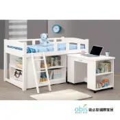 obis 床 床組 床架 單人床組 多功能床架 組合床 貝莎3.8尺白色多功能組合床