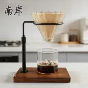 手沖濾杯架 咖啡架 手沖架 濾杯架 咖啡濾杯架 高端實木手衝架可調節高度手衝咖啡支架過濾器支架濾杯架沖泡器具