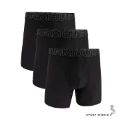 Under Armour UA 四角褲 6吋內褲 男裝 Perf Tech 3入組 黑【運動世界】1383884-001