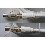 數位電視 IEC公轉F母 轉接頭~IEC歐規插頭轉F母/NTSC轉PAL轉接器/PAL轉同軸