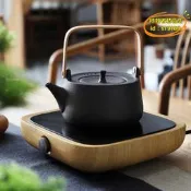 【台灣現貨】陶製煮茶壺燒水壺粗陶壺耐高溫功夫茶具電陶爐茶爐抽水器