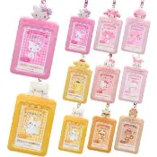 【小禮堂】新品改版 Sanrio 三麗鷗 造型拍立得小卡收納套鑰匙圈 偶像應援(平輸品)