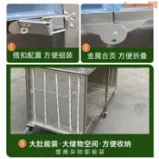 玖仟甄選館 【店長推薦】可移動擺攤車擺地攤不銹鋼多功能折疊夜市推車網紅可折疊便攜餐車