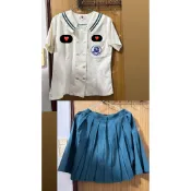光榮國中 制服 短袖 綠色百褶裙 長褲 冬季厚外套附內裏拉鏈式毛背心 運動服 短袖 長袖 外套 書包‼️二手 保存良好✨