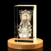 （可開發票）【甄選】  快速發貨  水晶三清道祖神像家用供奉擺件元始道德靈寶天尊祖師太上老君（滿額免運）