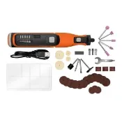 【Black+Decker】BLACK+DECKER 8V鋰電刻磨機 35件組